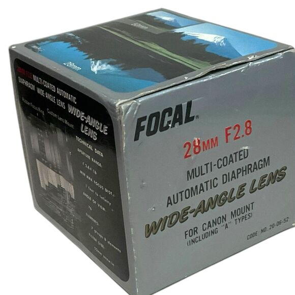 Focal 28mm F2.8 Multi-Coated Auto Diaphragm Wide-Angle Lens for Canon Mount - Picture 13 of 15
